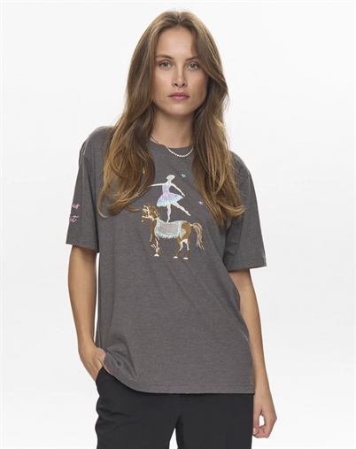 Nümph - NUPrima Oversize T-shirt - Dark Grey Melange